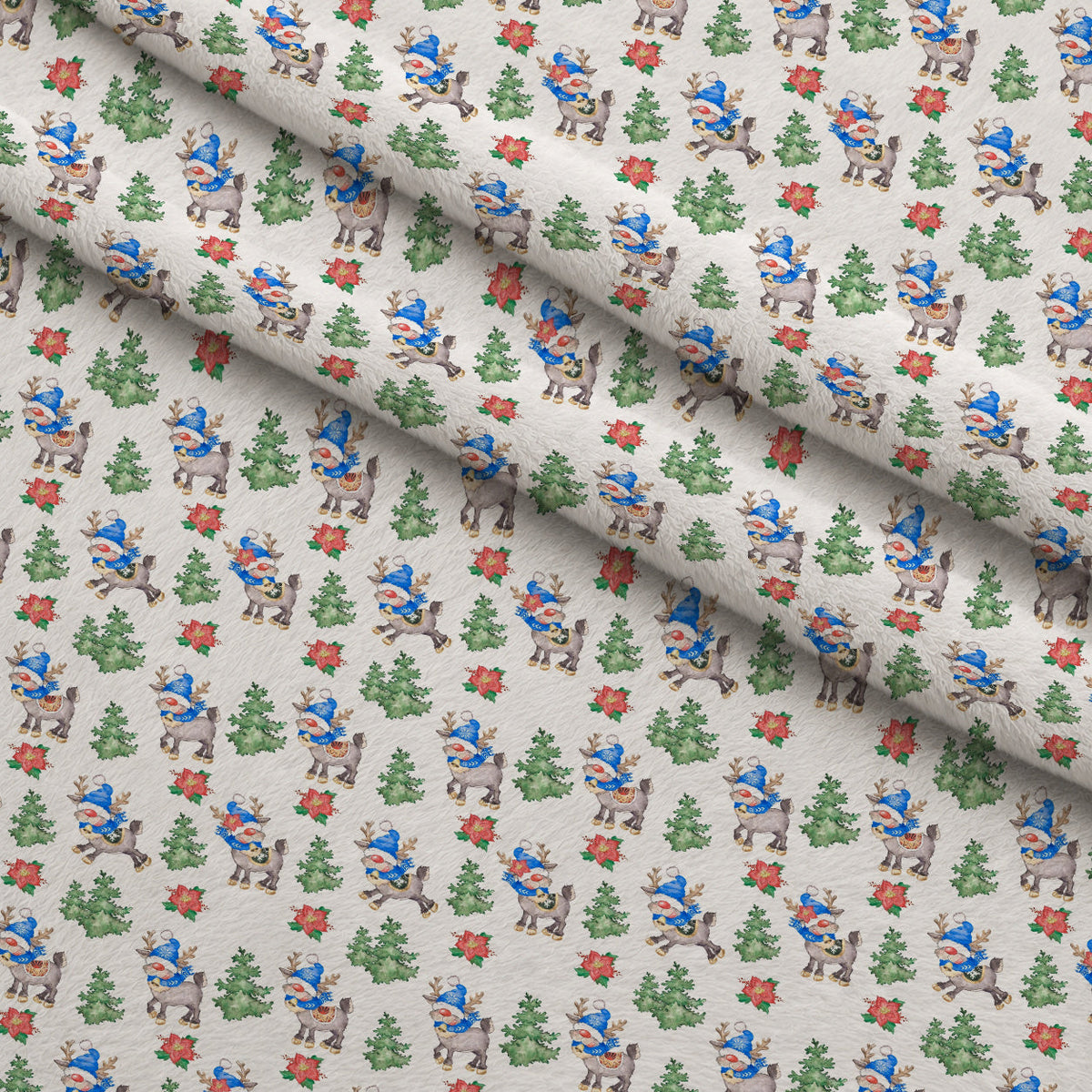 Frosty Lantern Glow Pattern 7 Fleece Fabric — fleece fabric folded close-up preview (mv-fleece-v1:lying)
