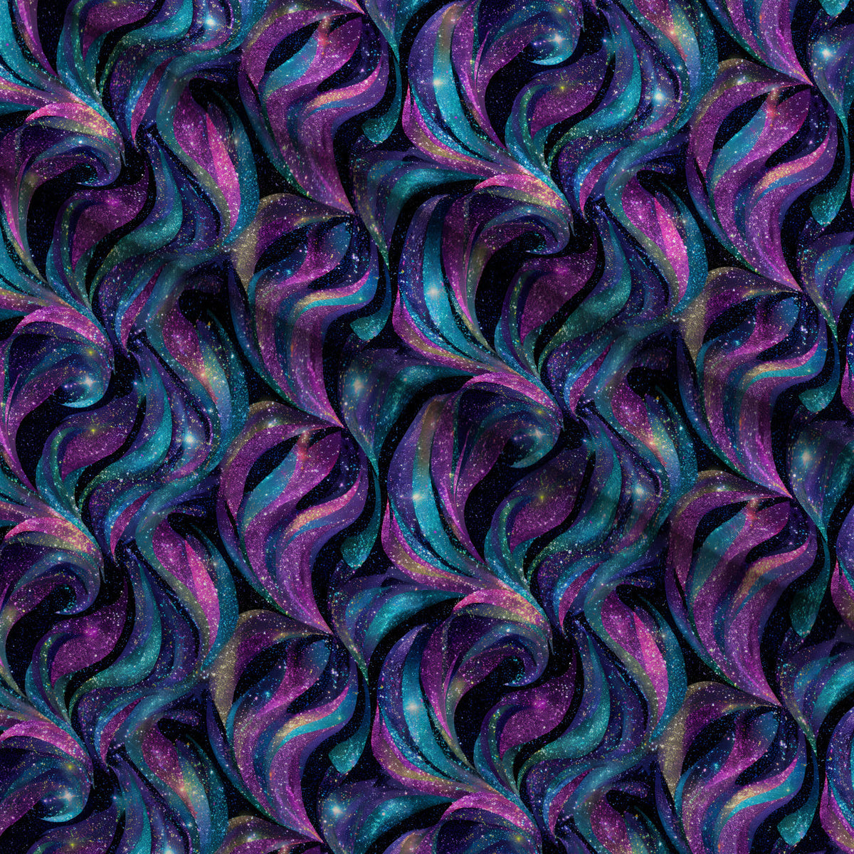 Galaxy Glaze Pattern 15 Fleece Fabric — fleece fabric folded close-up preview (mv-fleece-v1:lying)