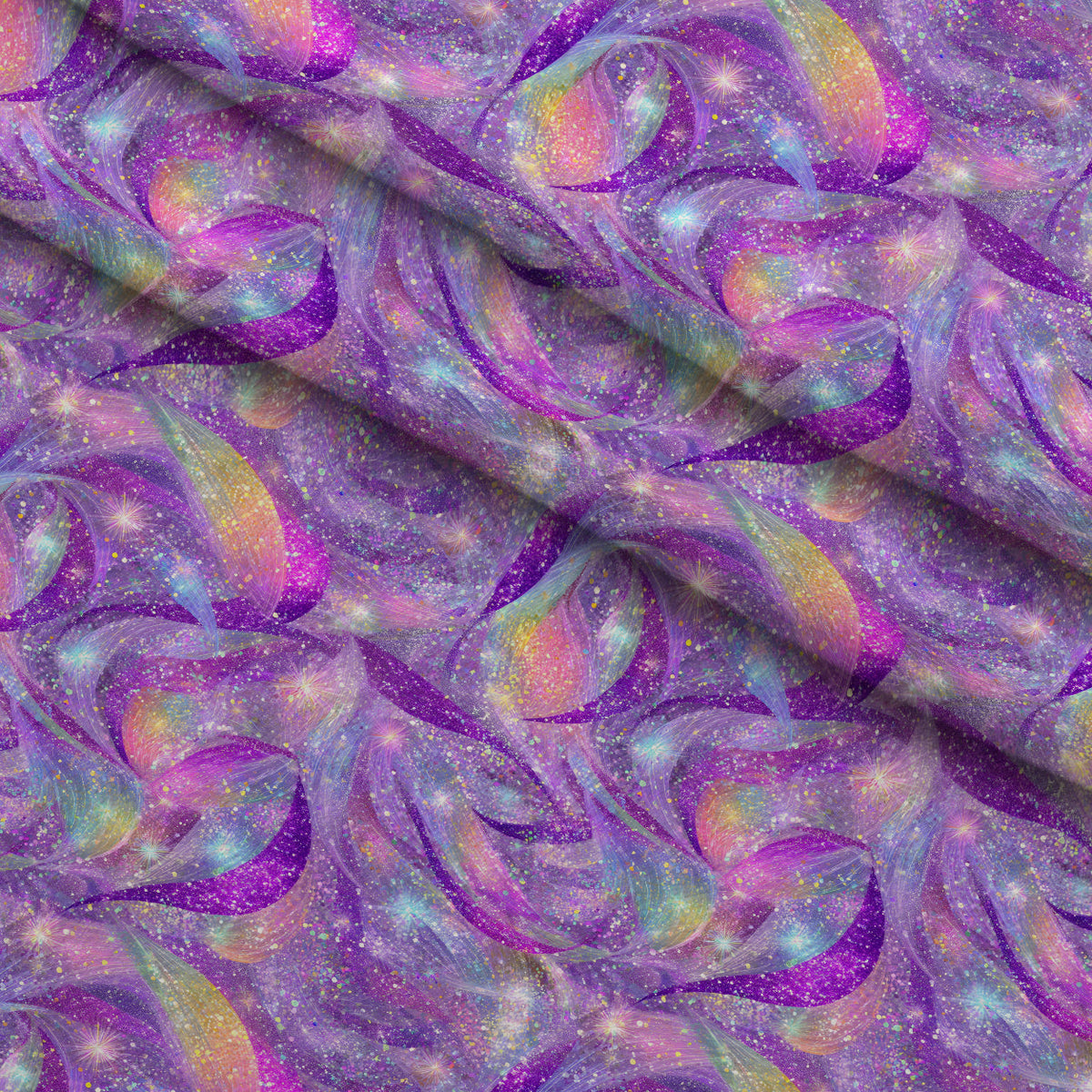 Galaxy Glaze Pattern 18 Fleece Fabric — fleece fabric folded close-up preview (mv-fleece-v1:lying)