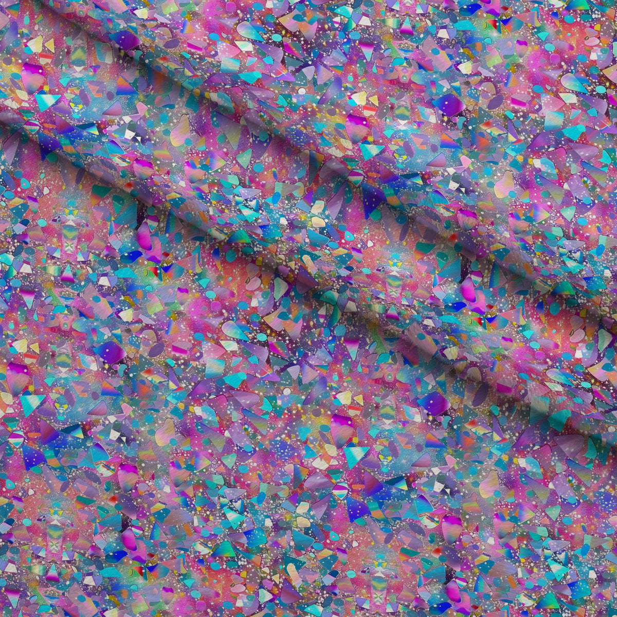 Galaxy Glaze Pattern 2 Fleece Fabric — fleece fabric folded close-up preview (mv-fleece-v1:lying)