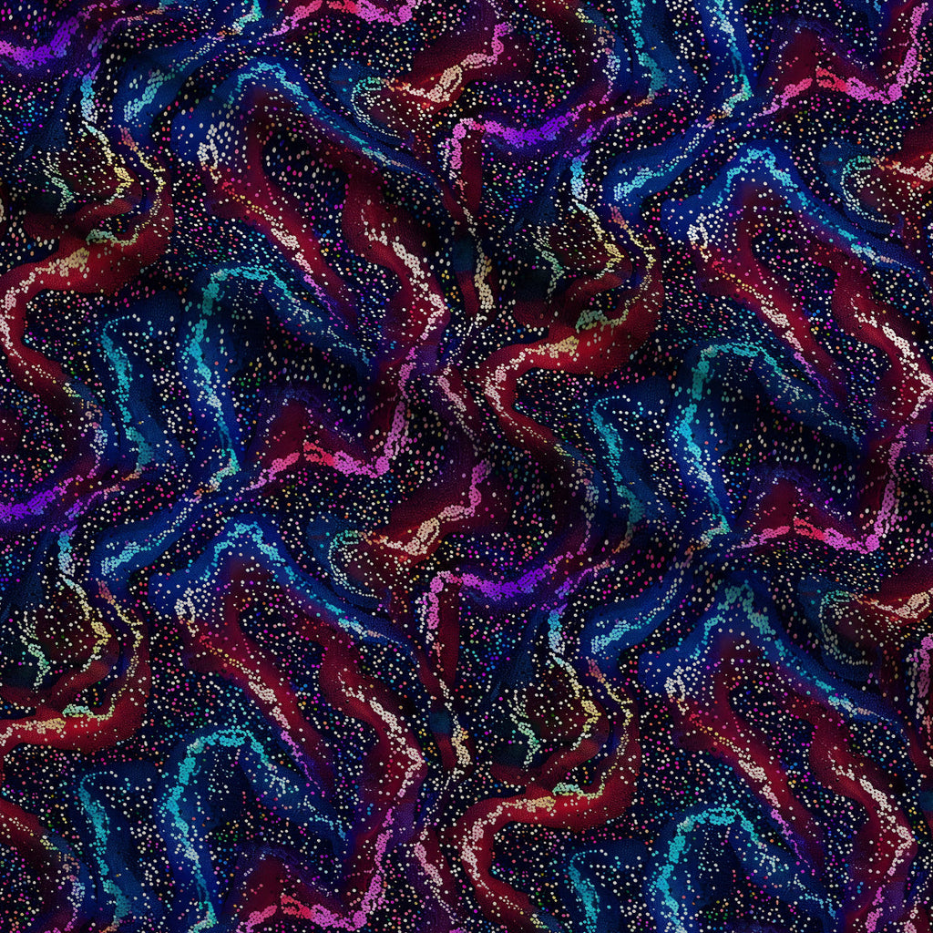 Galaxy Glaze Pattern 3 Fleece Fabric — fleece fabric folded close-up preview (mv-fleece-v1:lying)