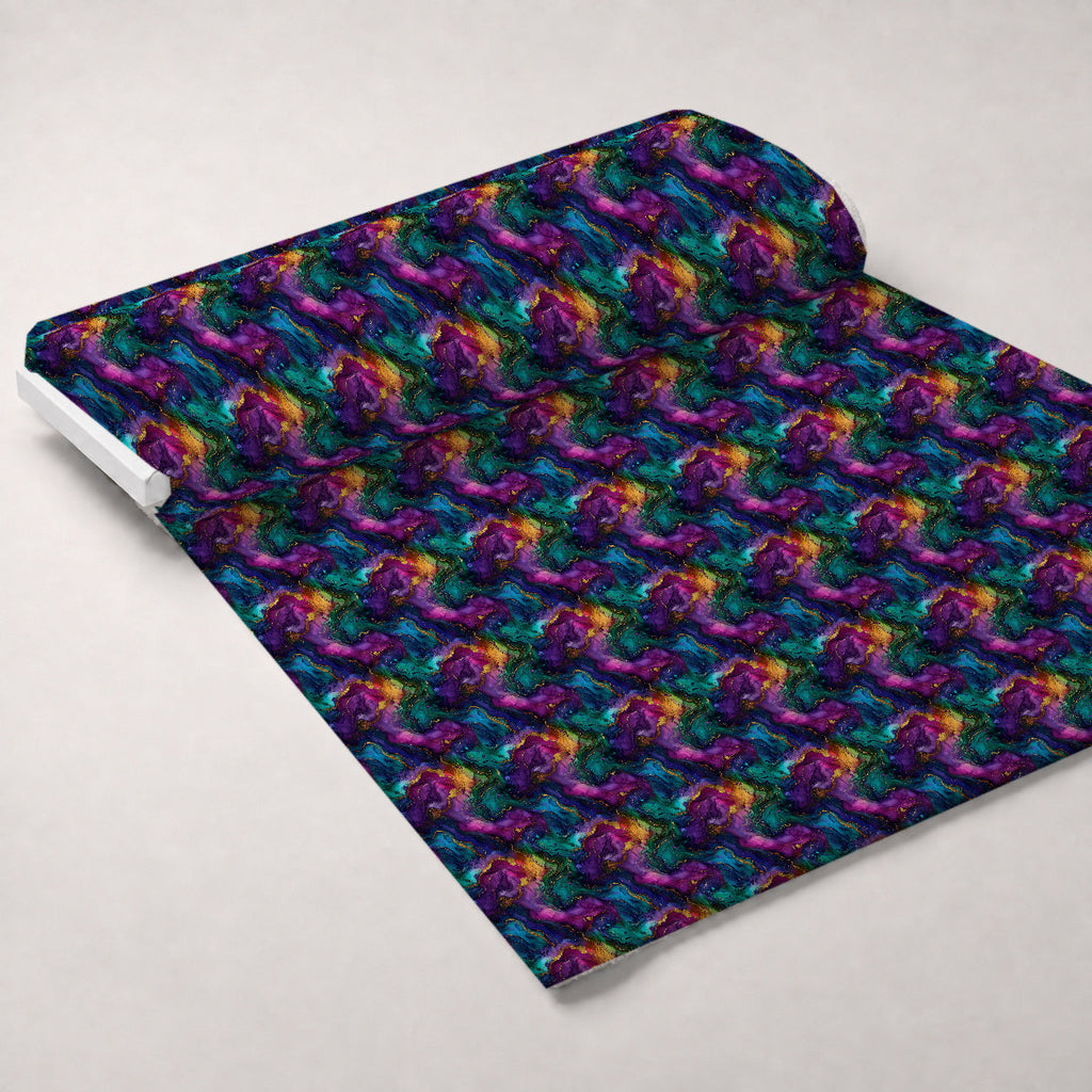 Geode Glow Pattern 11 Fleece Fabric — fleece fabric unrolled bolt preview (mv-fleece-v1:bolt)