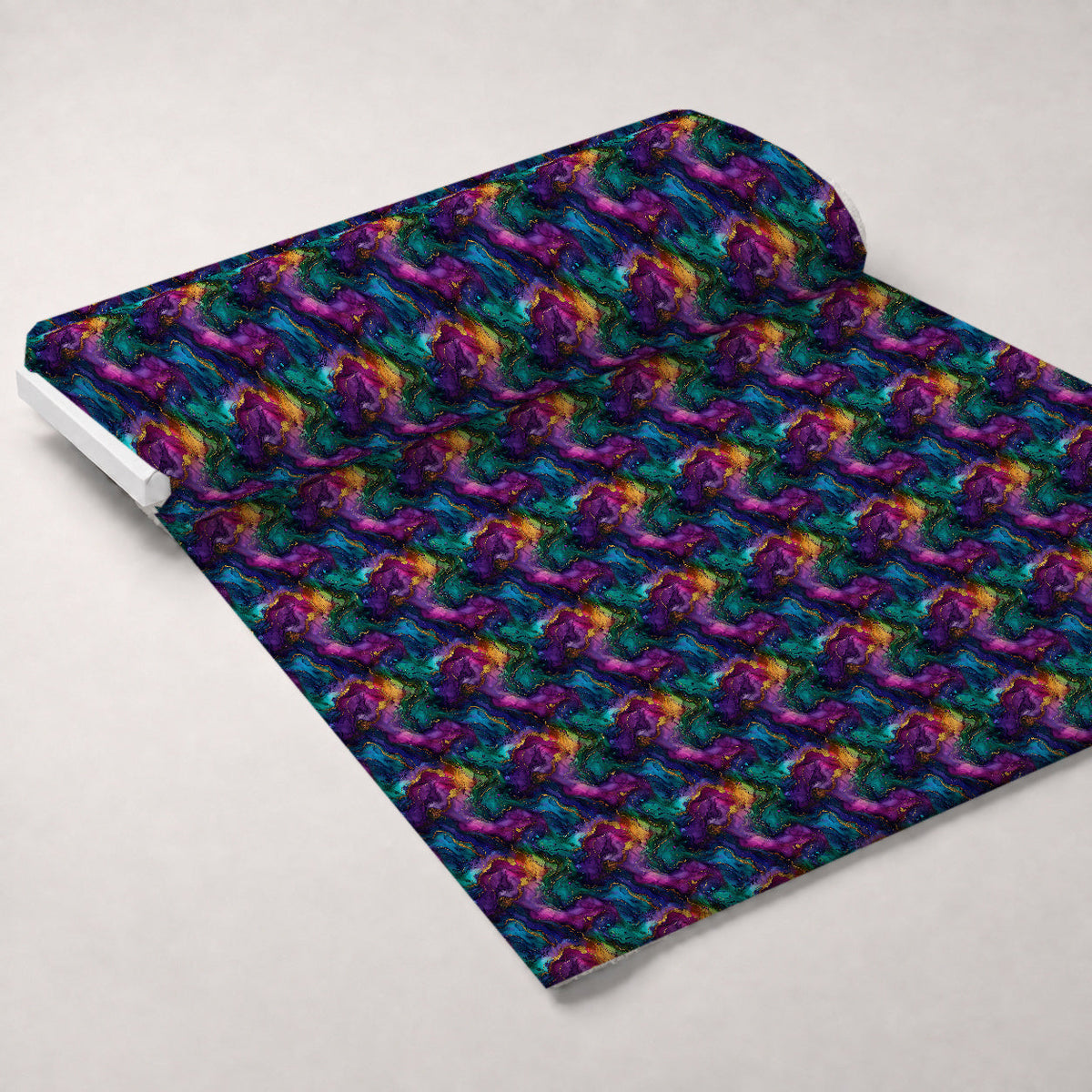 Geode Glow Pattern 11 Fleece Fabric — fleece fabric unrolled bolt preview (mv-fleece-v1:bolt)