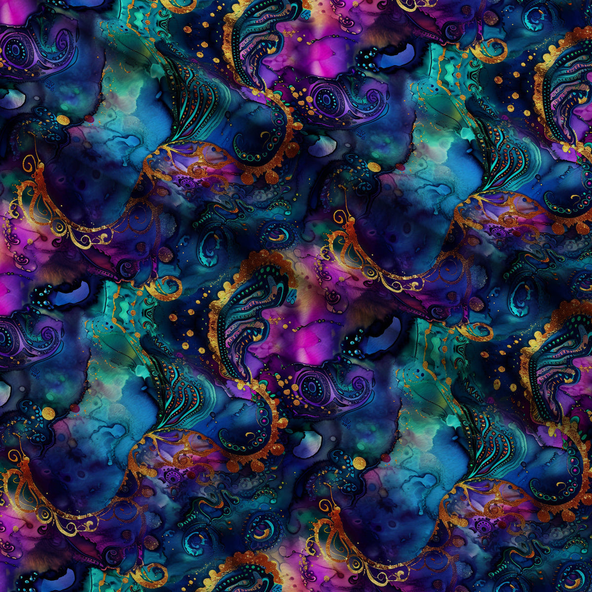 Geode Glow Pattern 12 Fleece Fabric — fleece fabric folded close-up preview (mv-fleece-v1:lying)