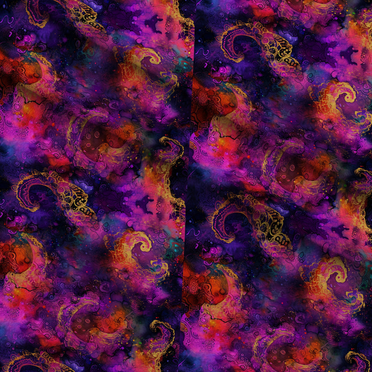 Geode Glow Pattern 14 Fleece Fabric — fleece fabric folded close-up preview (mv-fleece-v1:lying)