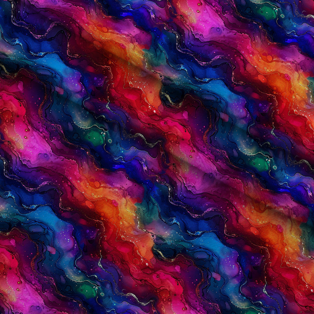 Geode Glow Pattern 15 Fleece Fabric — fleece fabric folded close-up preview (mv-fleece-v1:lying)