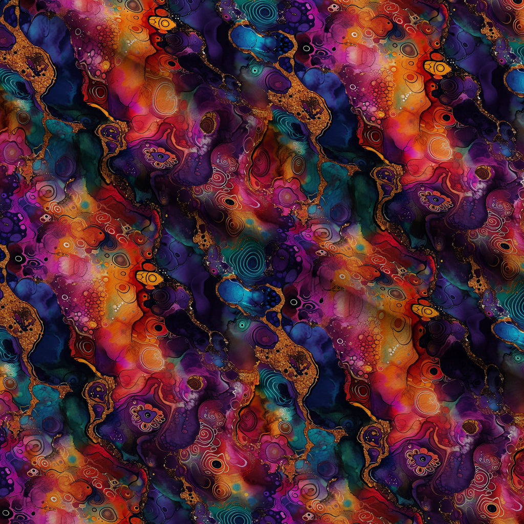 Geode Glow Pattern 17 Fleece Fabric — fleece fabric folded close-up preview (mv-fleece-v1:lying)