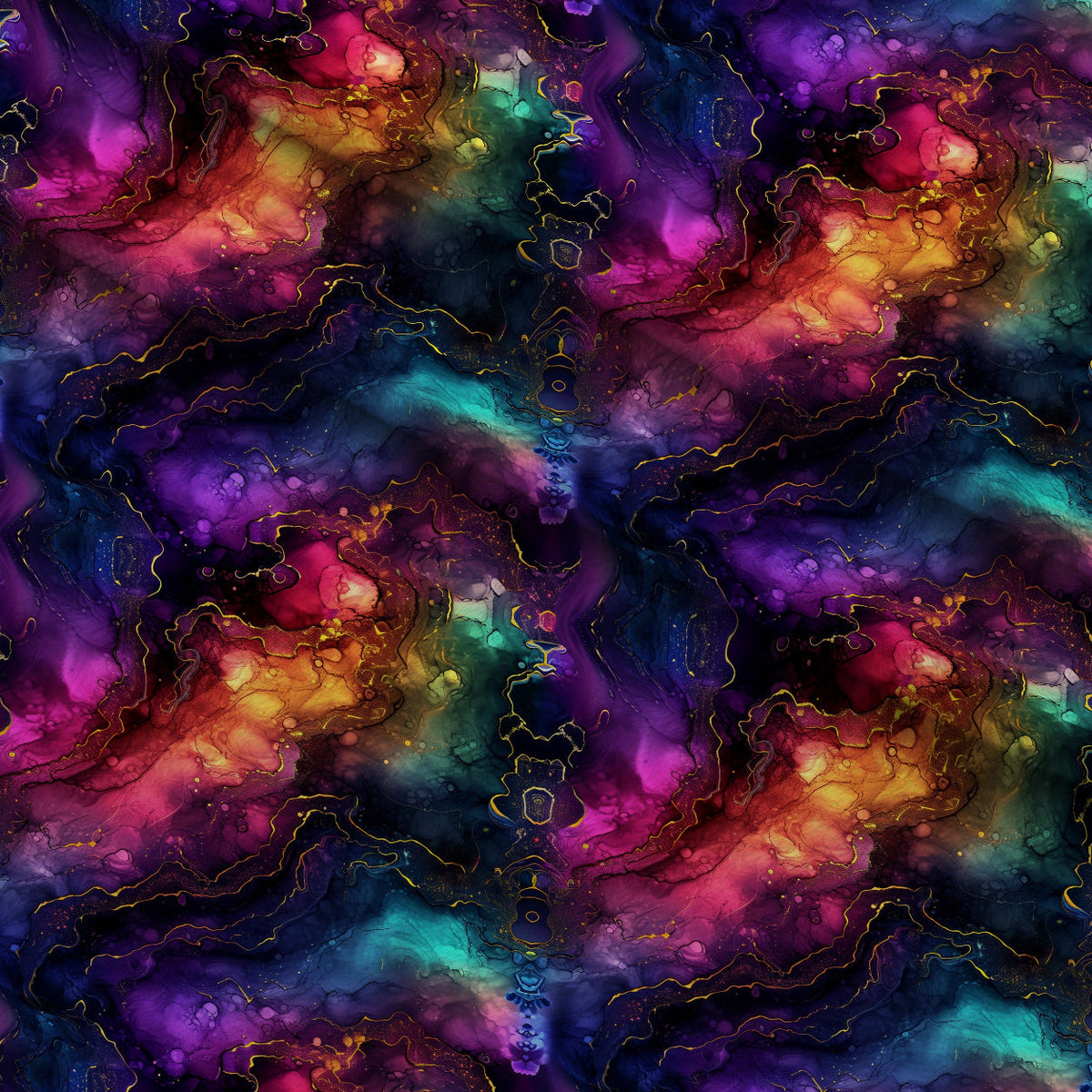 Geode Glow Pattern 18 Fleece Fabric — fleece fabric folded close-up preview (mv-fleece-v1:lying)