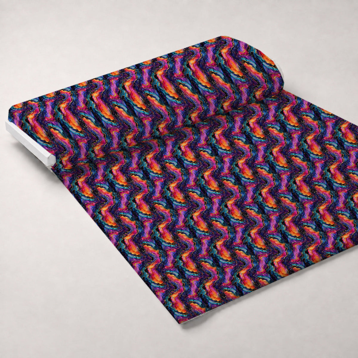 Geode Glow Pattern 2 Fleece Fabric — fleece fabric unrolled bolt preview (mv-fleece-v1:bolt)