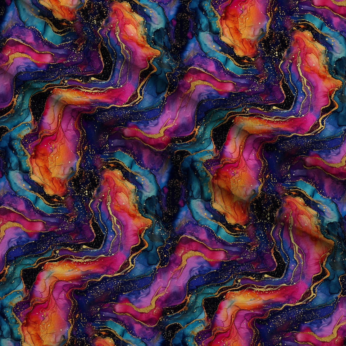 Geode Glow Pattern 2 Fleece Fabric — fleece fabric folded close-up preview (mv-fleece-v1:lying)