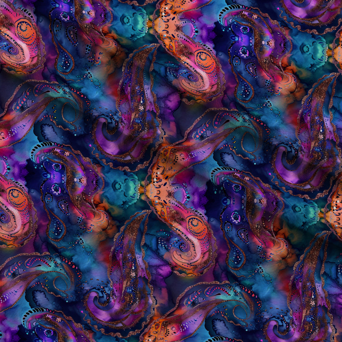Geode Glow Pattern 20 Fleece Fabric — fleece fabric folded close-up preview (mv-fleece-v1:lying)