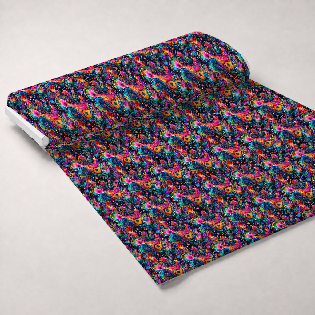 Geode Glow Pattern 4 Fleece Fabric — fleece fabric unrolled bolt preview (mv-fleece-v1:bolt)