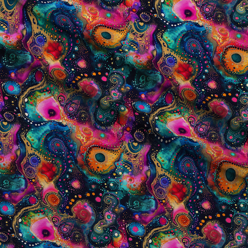 Geode Glow Pattern 4 Fleece Fabric — fleece fabric folded close-up preview (mv-fleece-v1:lying)
