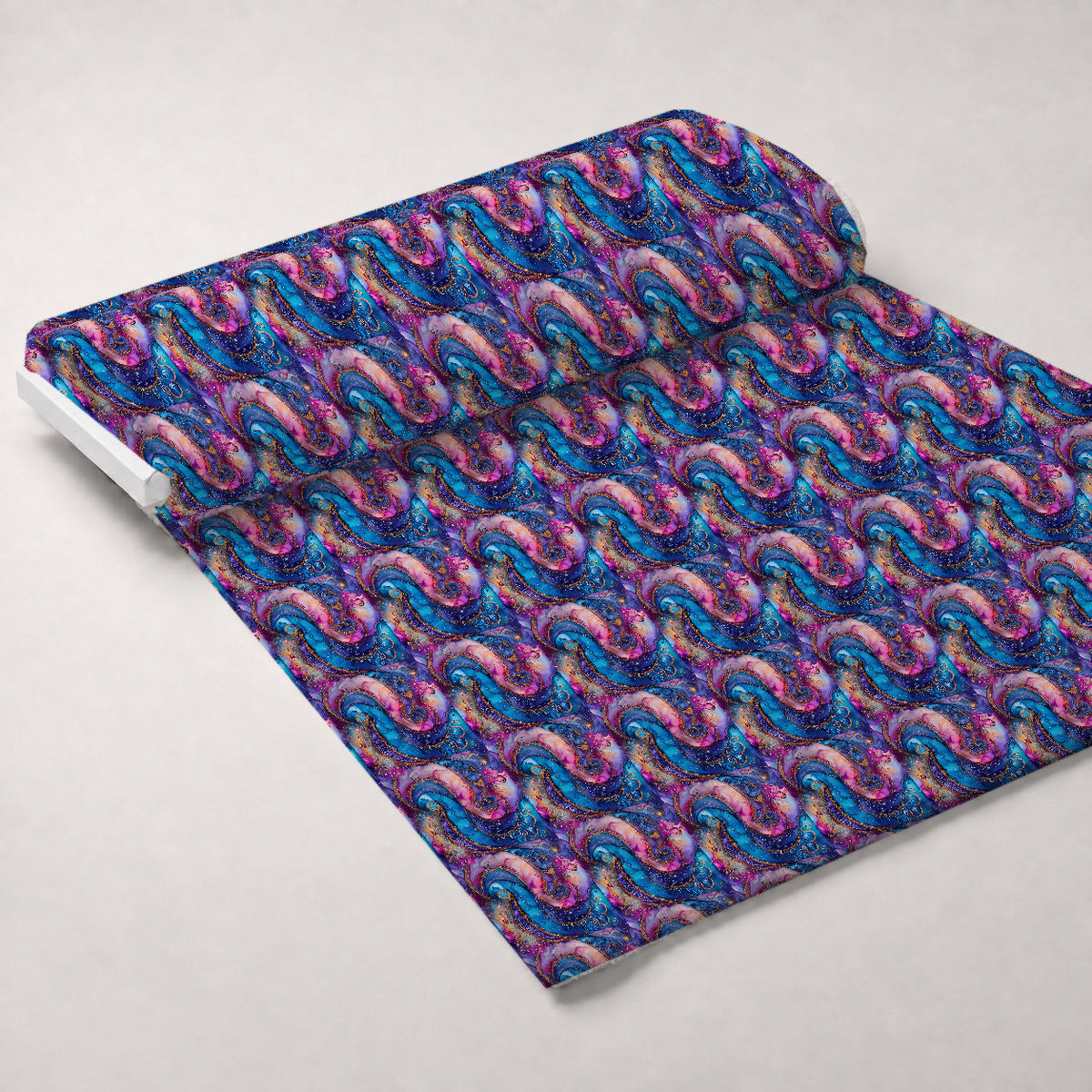 Geode Glow Pattern 8 Fleece Fabric — fleece fabric unrolled bolt preview (mv-fleece-v1:bolt)