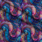 Geode Glow Pattern 8 Fleece Fabric — fleece fabric folded close-up preview (mv-fleece-v1:lying)