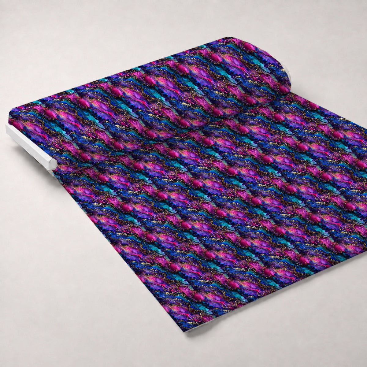 Geode Glow Pattern 9 Fleece Fabric — fleece fabric unrolled bolt preview (mv-fleece-v1:bolt)