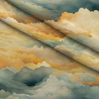 Gilded Clouds Pattern 3 Fleece Fabric — fleece fabric folded close-up preview (mv-fleece-v1:lying)