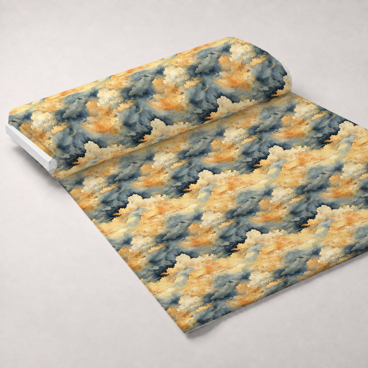 Gilded Clouds Pattern 8 Fleece Fabric — fleece fabric unrolled bolt preview (mv-fleece-v1:bolt)