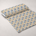 Gilded Cornflowers Pattern 6 Fleece Fabric — fleece fabric unrolled bolt preview (mv-fleece-v1:bolt)