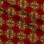 Gilded Crimson Pattern 5 Fleece Fabric — fleece fabric folded close-up preview (mv-fleece-v1:lying)