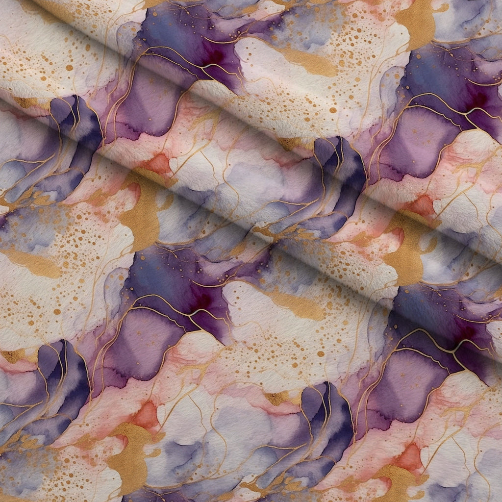 Gilded Currents Pattern 14 Fleece Fabric — fleece fabric folded close-up preview (mv-fleece-v1:lying)