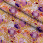 Gilded Currents Pattern 3 Fleece Fabric — fleece fabric folded close-up preview (mv-fleece-v1:lying)