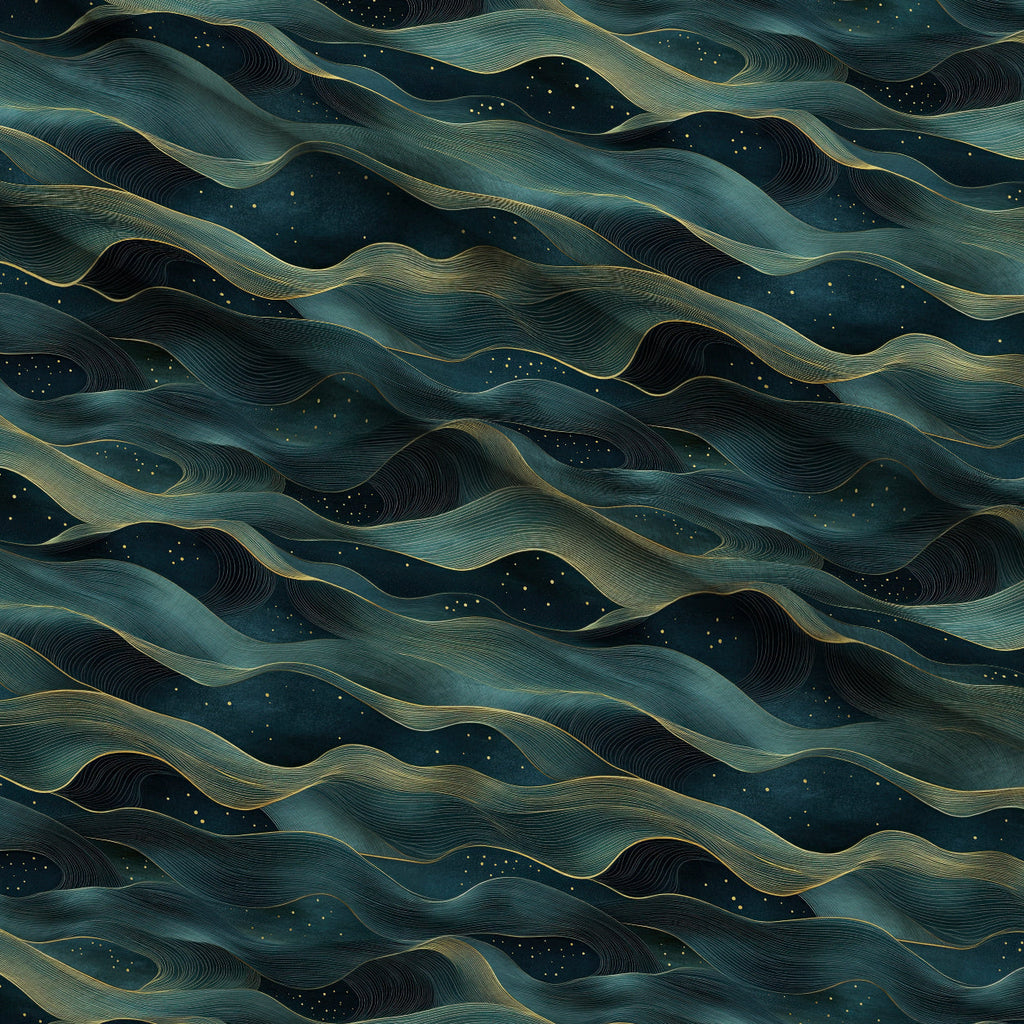 Gilded Depths Pattern 14 Fleece Fabric — fleece fabric folded close-up preview (mv-fleece-v1:lying)