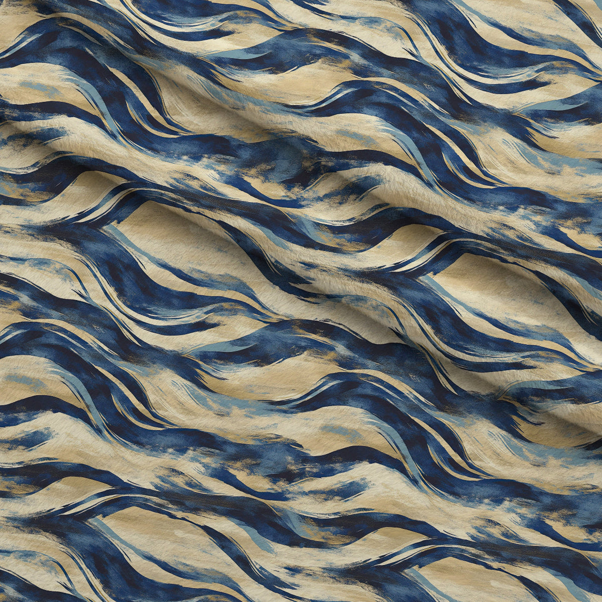 Gilded Depths Pattern 15 Fleece Fabric — fleece fabric folded close-up preview (mv-fleece-v1:lying)