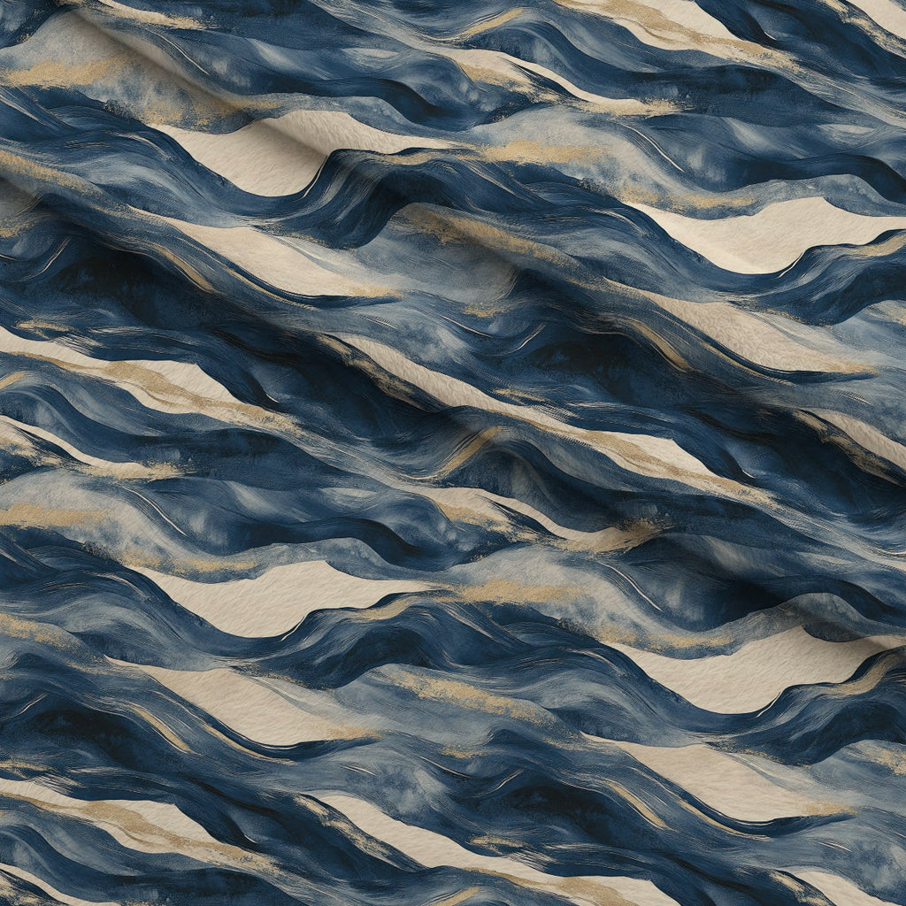 Gilded Depths Pattern 16 Fleece Fabric — fleece fabric folded close-up preview (mv-fleece-v1:lying)