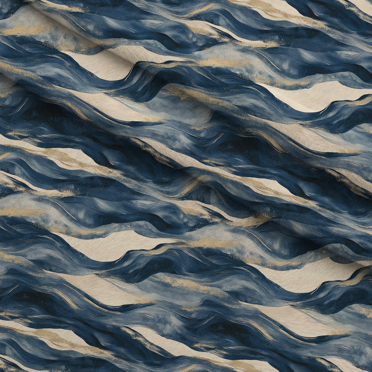 Gilded Depths Pattern 16 Fleece Fabric — fleece fabric folded close-up preview (mv-fleece-v1:lying)