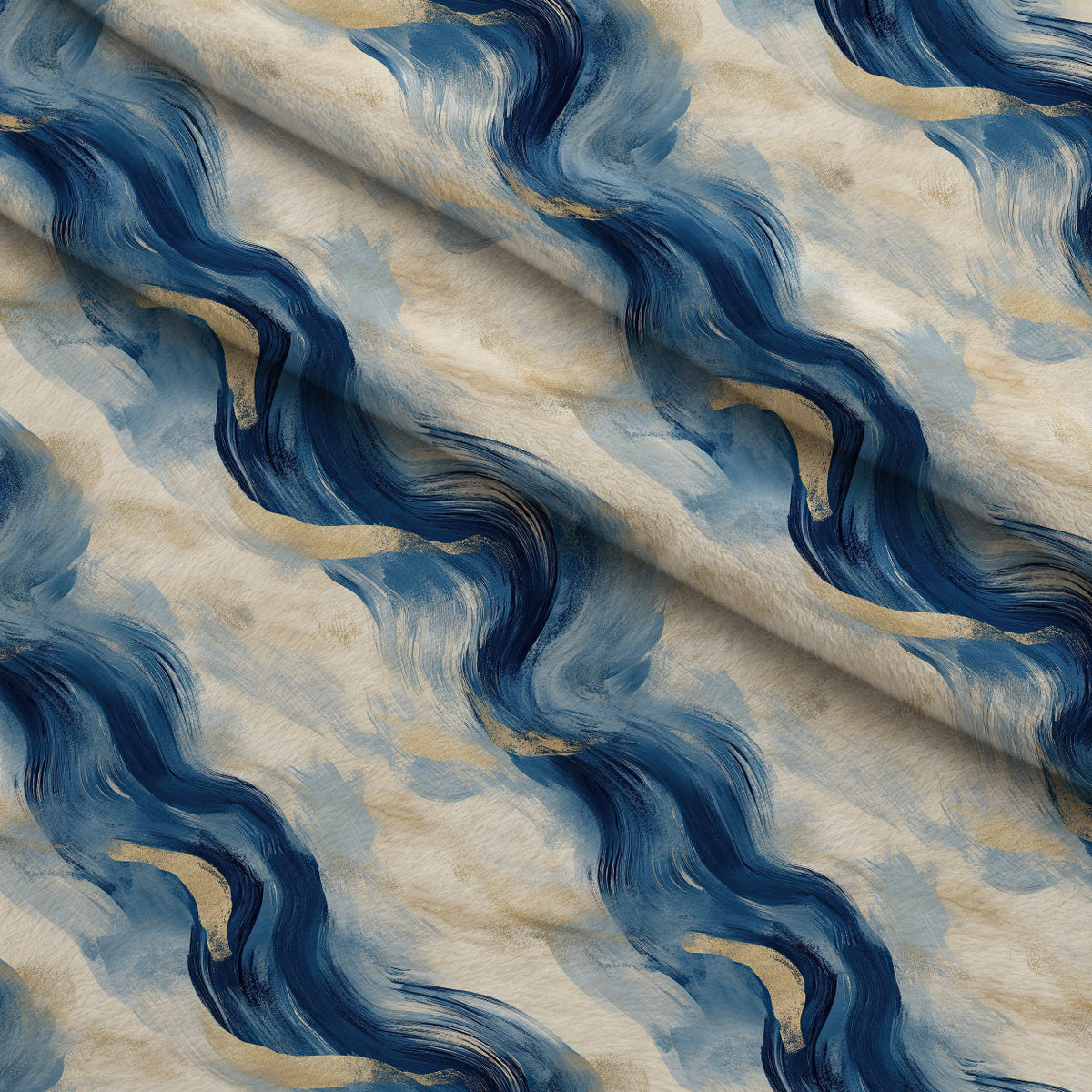 Gilded Depths Pattern 17 Fleece Fabric — fleece fabric folded close-up preview (mv-fleece-v1:lying)