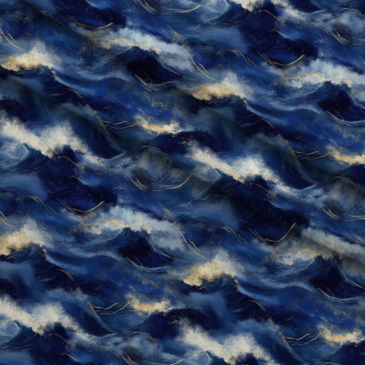 Gilded Depths Pattern 18 Fleece Fabric — fleece fabric folded close-up preview (mv-fleece-v1:lying)
