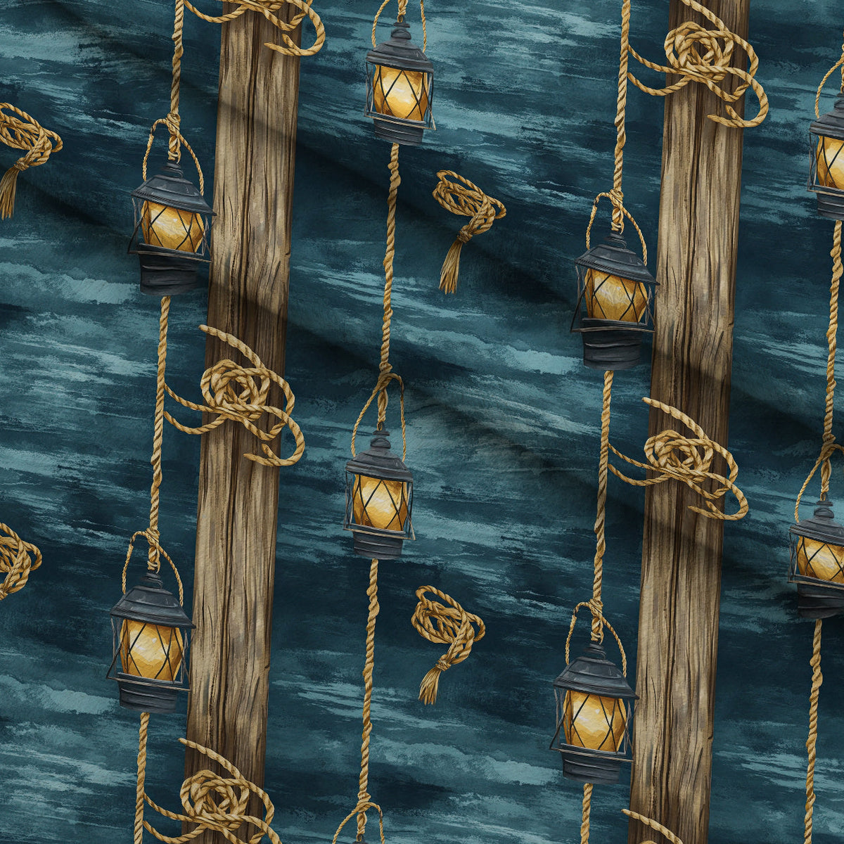 Gilded Depths Pattern 41 Fleece Fabric — fleece fabric folded close-up preview (mv-fleece-v1:lying)