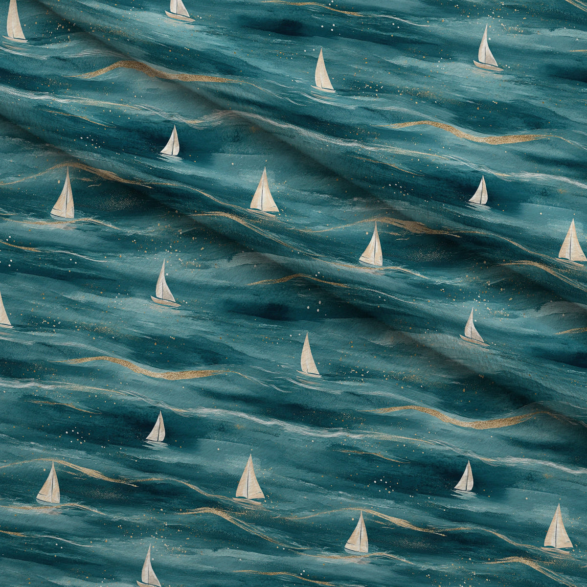 Gilded Depths Pattern 5 Fleece Fabric — fleece fabric folded close-up preview (mv-fleece-v1:lying)