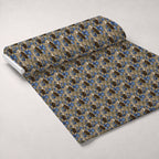 Gilded Falcons Pattern 16 Fleece Fabric — fleece fabric unrolled bolt preview (mv-fleece-v1:bolt)