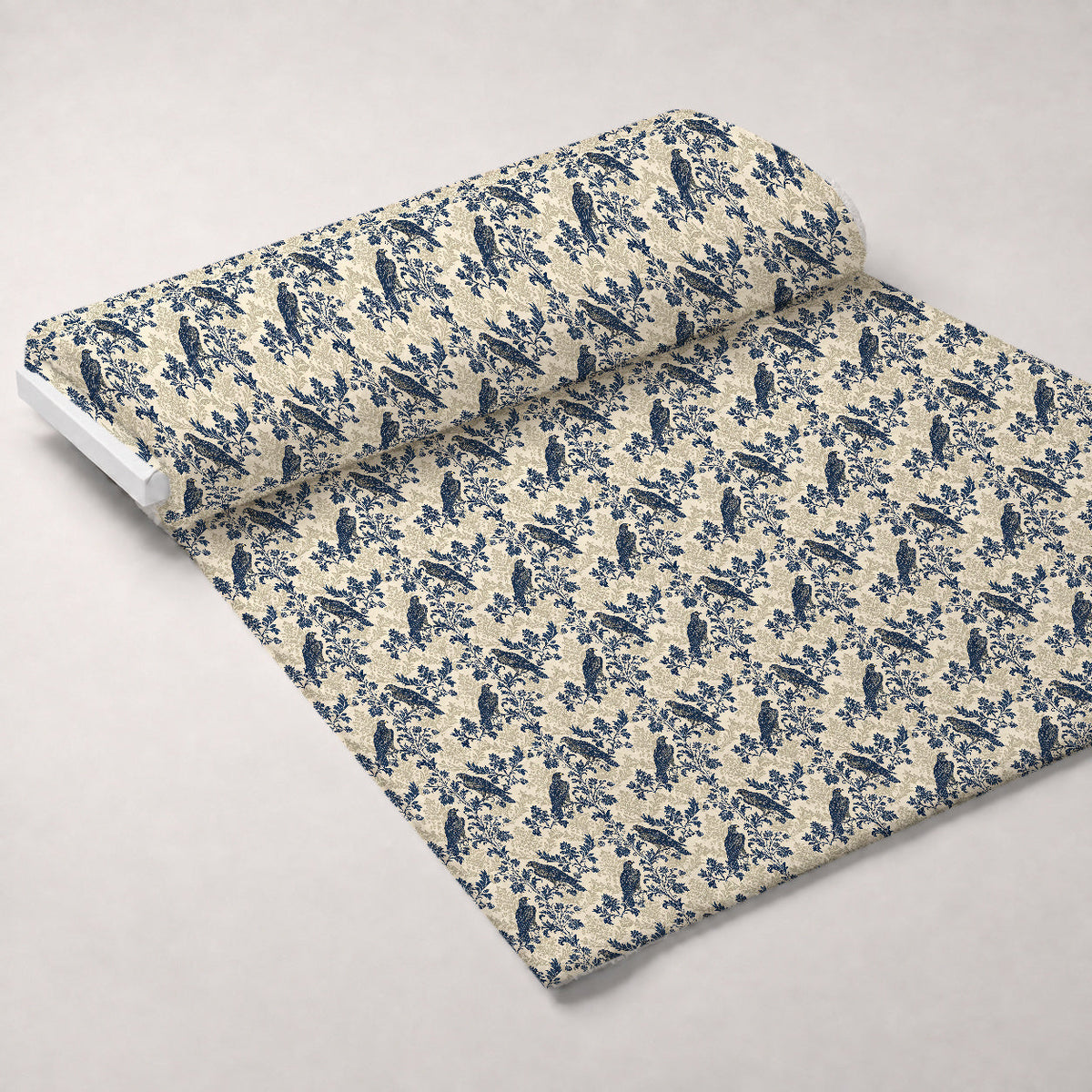 Gilded Falcons Pattern 18 Fleece Fabric — fleece fabric unrolled bolt preview (mv-fleece-v1:bolt)
