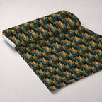 Gilded Ferns Pattern 1 Fleece Fabric — fleece fabric unrolled bolt preview (mv-fleece-v1:bolt)