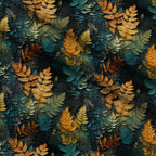 Gilded Ferns Pattern 1 Fleece Fabric — fleece fabric folded close-up preview (mv-fleece-v1:lying)