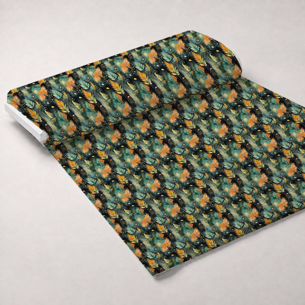 Gilded Ferns Pattern 12 Fleece Fabric — fleece fabric unrolled bolt preview (mv-fleece-v1:bolt)