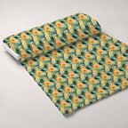 Gilded Ferns Pattern 3 Fleece Fabric — fleece fabric unrolled bolt preview (mv-fleece-v1:bolt)