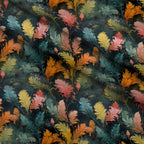 Gilded Ferns Pattern 6 Fleece Fabric — fleece fabric folded close-up preview (mv-fleece-v1:lying)