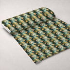 Gilded Ferns Pattern 7 Fleece Fabric — fleece fabric unrolled bolt preview (mv-fleece-v1:bolt)