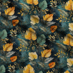 Gilded Ferns Pattern 9 Fleece Fabric — fleece fabric folded close-up preview (mv-fleece-v1:lying)
