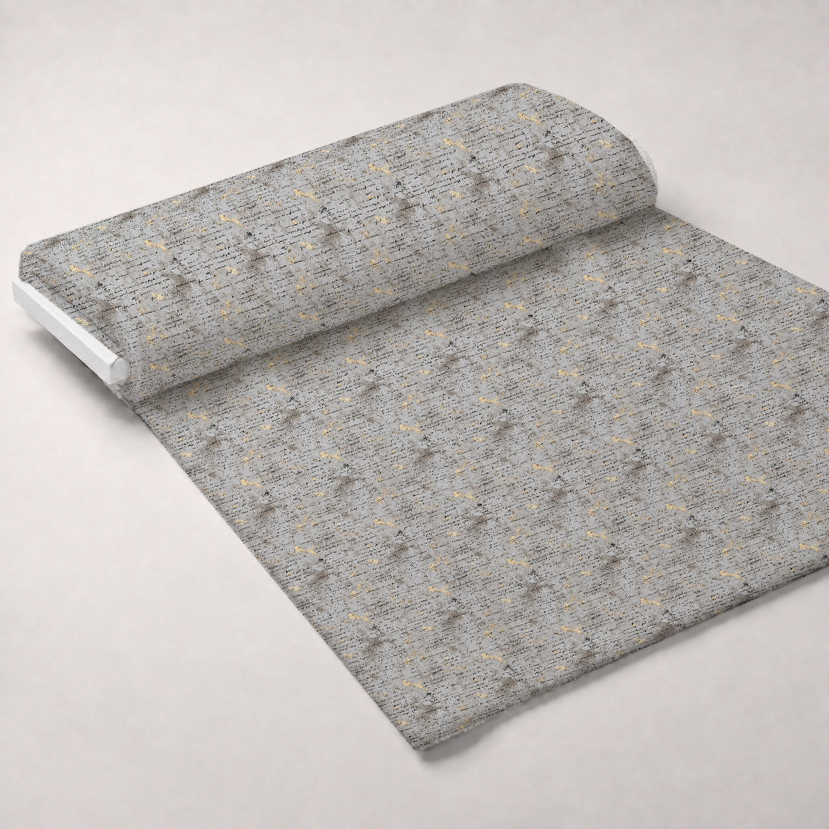 Gilded Forgotten Correspondence Pattern 13 Fleece Fabric — fleece fabric unrolled bolt preview (mv-fleece-v1:bolt)
