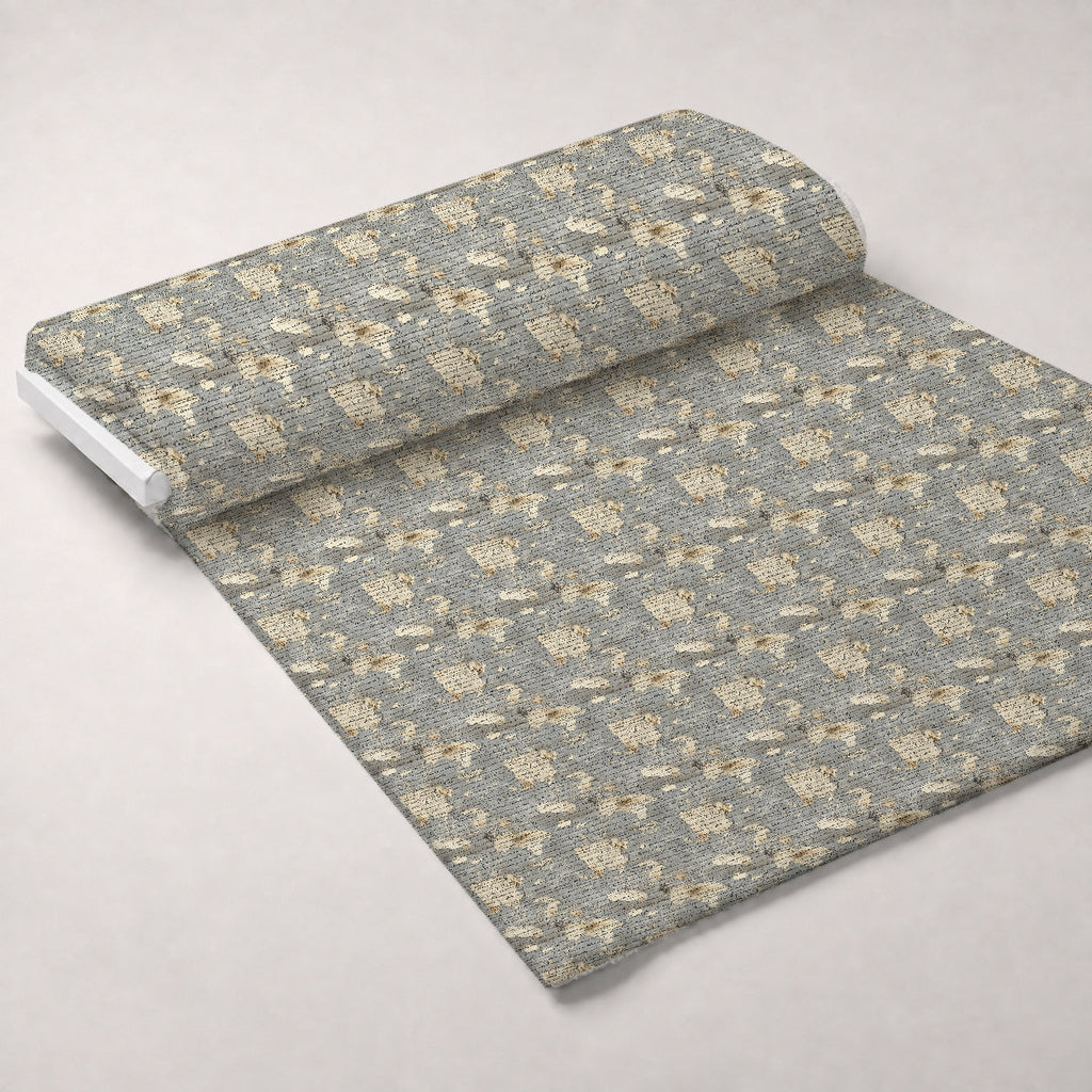 Gilded Forgotten Correspondence Pattern 14 Fleece Fabric — fleece fabric unrolled bolt preview (mv-fleece-v1:bolt)