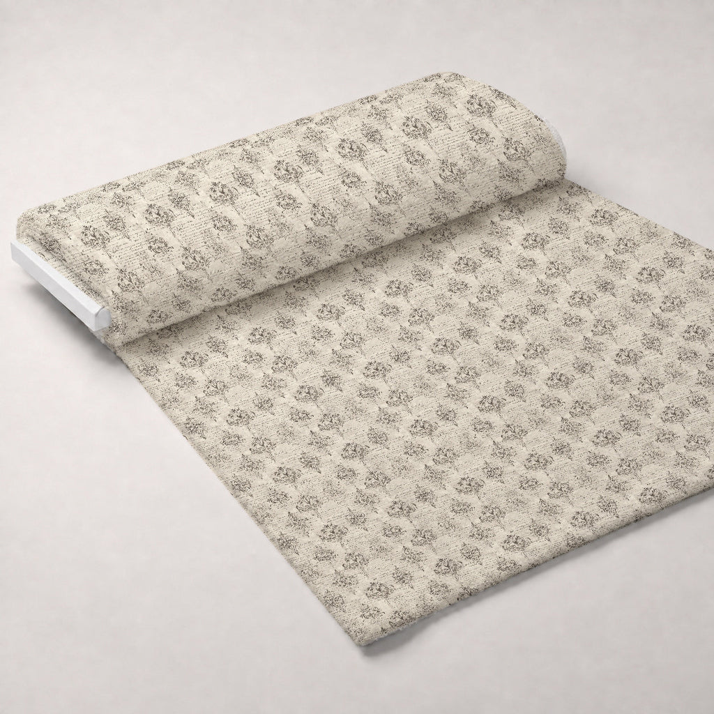 Gilded Forgotten Correspondence Pattern 2 Fleece Fabric — fleece fabric unrolled bolt preview (mv-fleece-v1:bolt)