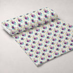 Gilded Fuchsia Garden Pattern 1 Fleece Fabric — fleece fabric unrolled bolt preview (mv-fleece-v1:bolt)