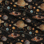 Gilded Galaxy Pattern 2 Fleece Fabric — fleece fabric folded close-up preview (mv-fleece-v1:lying)