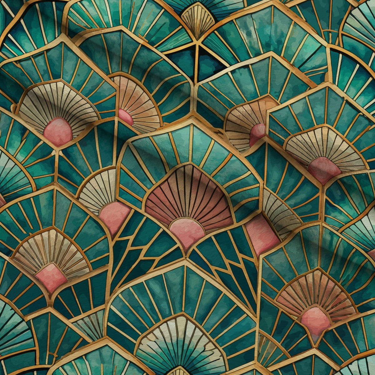 Gilded Gatsby Pattern 28 Fleece Fabric — fleece fabric folded close-up preview (mv-fleece-v1:lying)