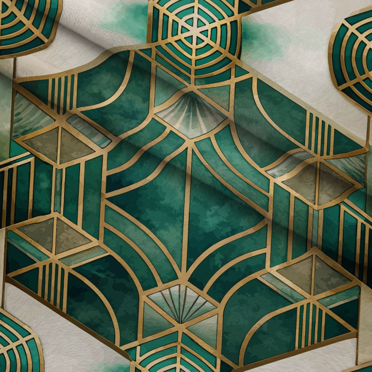 Gilded Gatsby Pattern 30 Fleece Fabric — fleece fabric folded close-up preview (mv-fleece-v1:lying)